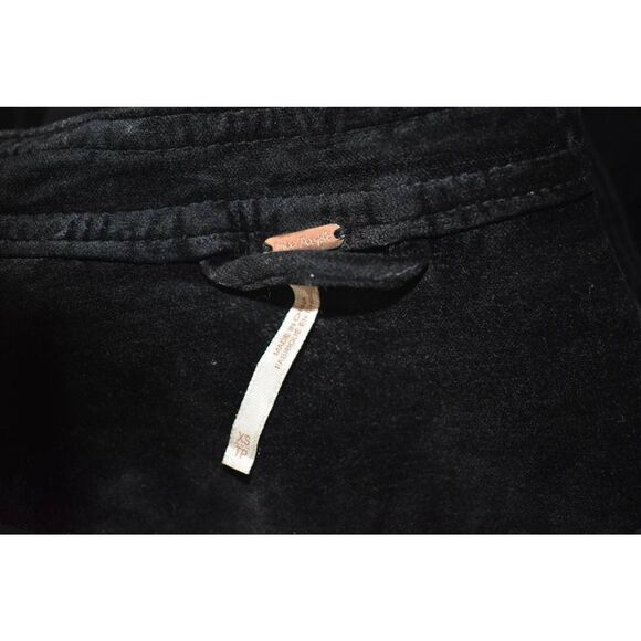 Free People Black Velour Zip Up Jacket - XS - Picture 5 of 5